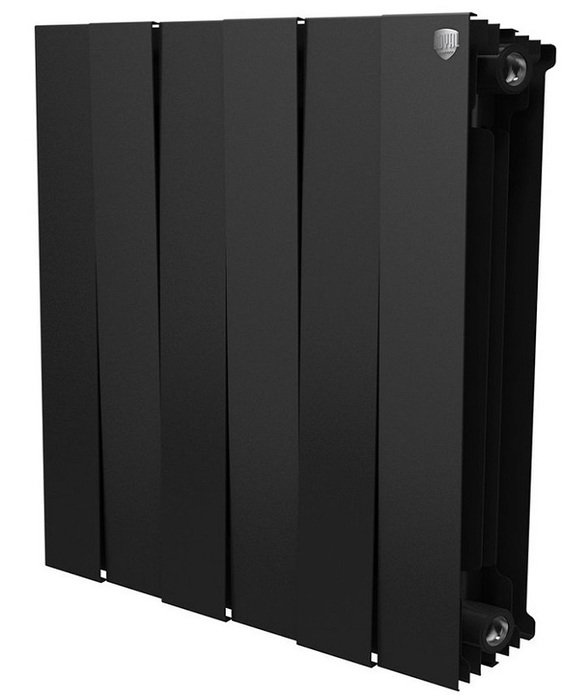Биметаллический радиатор Royal Thermo Piano Forte 500 Noir Sable 6 секц.