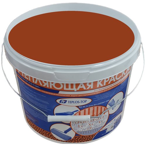 Фасадная утепляющая краска Теплос-Топ 11 литров, NCS S 4040-Y60R