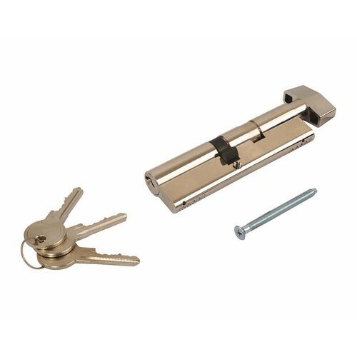 Цилиндр профильный MAXBAR 50(ключ)/60 (ручка B), никелированный