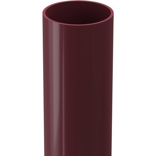 Труба водосточная пластиковая d80 мм 1 м Docke Standard красная RAL 3005