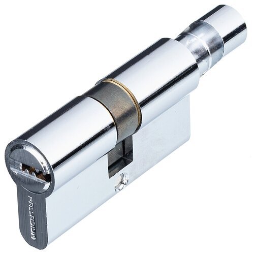 Цилиндр Palladium 60 C BK CP 60 (30х30) мм ключ/вертушка хром