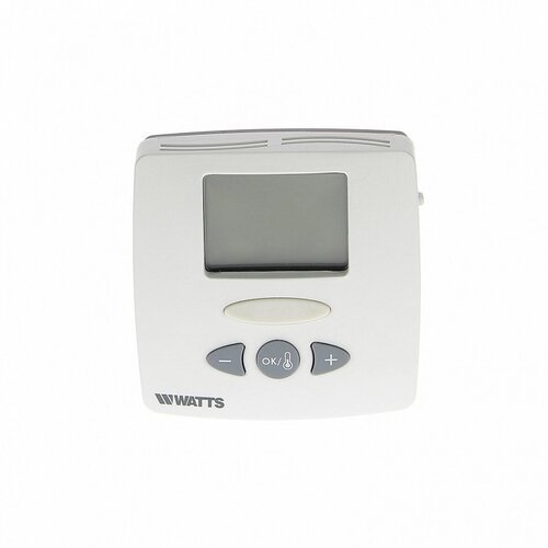 Термостат комнатный WATTS WFHT-LCD электронный 230 В, NO/NC сервопривод, датчик пола