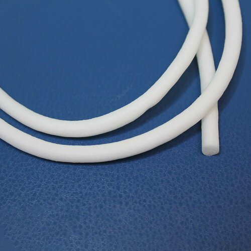 Шнур из пористого силикона круглого сечения (1 метр) (Внешний диаметр, мм: 3, Кажущаяся плотность: 0,35, Цвет: Белый RAL9003)