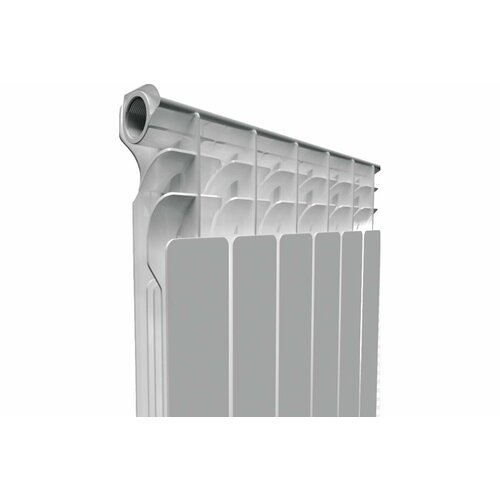Радиатор алюминевый аквапром AL 500/80 А 21 (серый квадрат) 8 секций