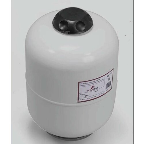 Мембранный расширительный бак для отопления, горячего водоснабжения, гелиосистем (белый) вертикальный 24 л AQUATIM арт. GVC-24L