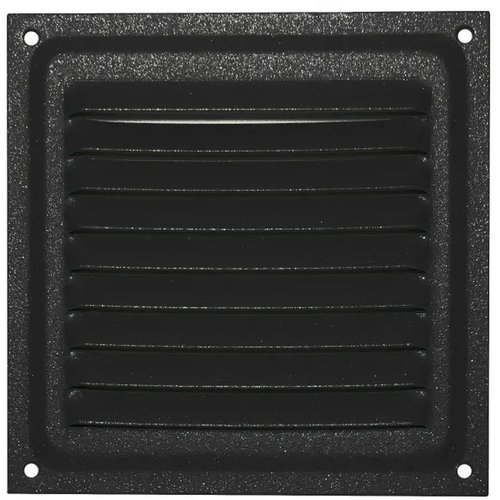 Решетка вентиляционная 100х100 черный (комплект 2 шт)