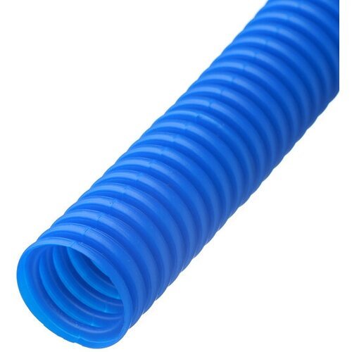 Труба гофрированная 32 мм СТС для металлопластиковых труб d20 мм синяя (50 м)