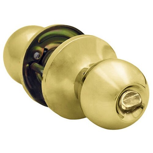 Защелка дверная SCHLOSS 42022 KL-01 с ручкой шар, фиксатор, золото (30)