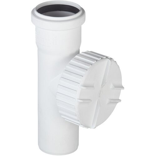 Ревизия Rehau Raupiano Plus d50 мм пластиковая шумопоглощающая для внутренней канализации
