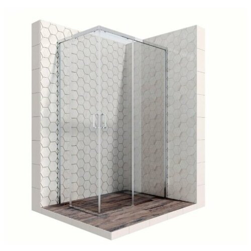 Душевой уголок, Ambassador Queen, прозрачное стекло, 120х80 см, хром