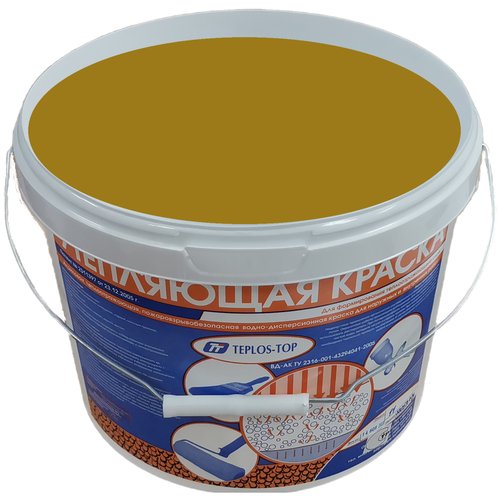 Интерьерная утепляющая краска Теплос-Топ 11 литров, NCS S 3050-Y