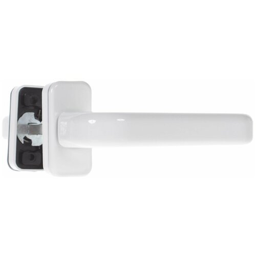 Нажимной гарнитур Apecs H-0931-W, для узкопрофильных дверей, с накладками на цилиндр, белый