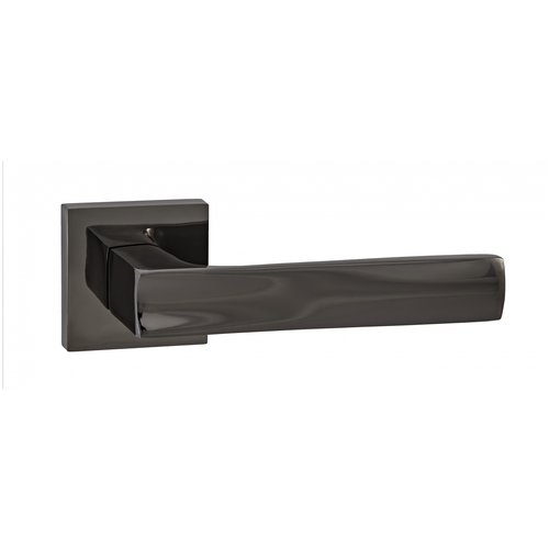 Ручка дверная межкомнатная на квадратной розетке Puerto INAL 527-03, черный никель