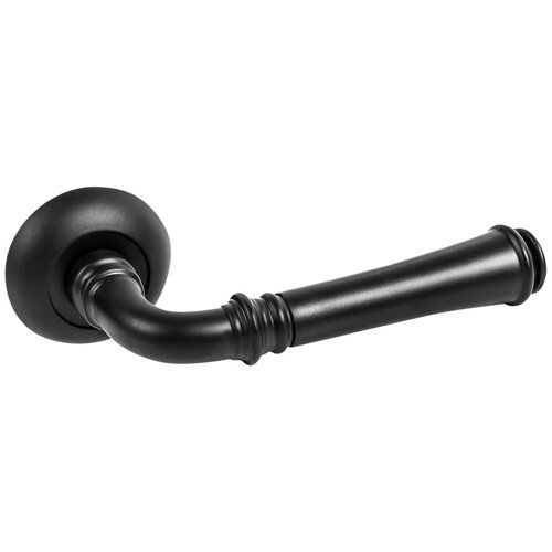 Ручка дверная на розетке Serenity RM BL24, цвет чёрный