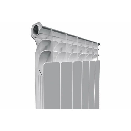 Радиатор отопления Aquaprom AL 500/100 A11 8 секций (серый квадрат) 00-00018426