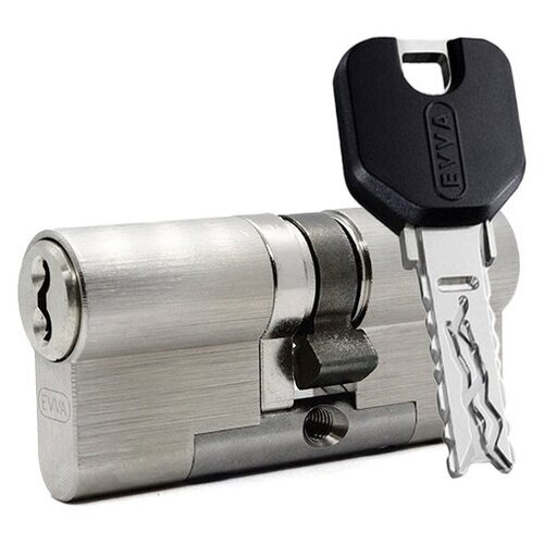 Цилиндр EVVA 4KS ключ-ключ (размер 36х36 мм) - Латунь (5 ключей)