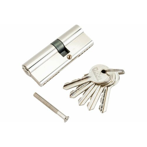 DORF Цилиндр замка ключ/ключ, английский, 5 ключей, никель 3545 00-00005111