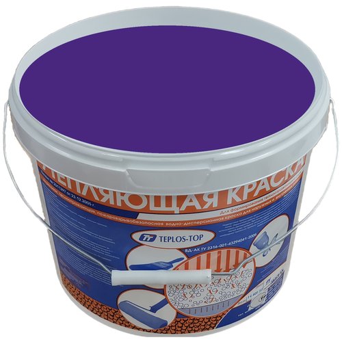 Интерьерная утепляющая краска Теплос-Топ 11 литров, NCS S 4050-R60B