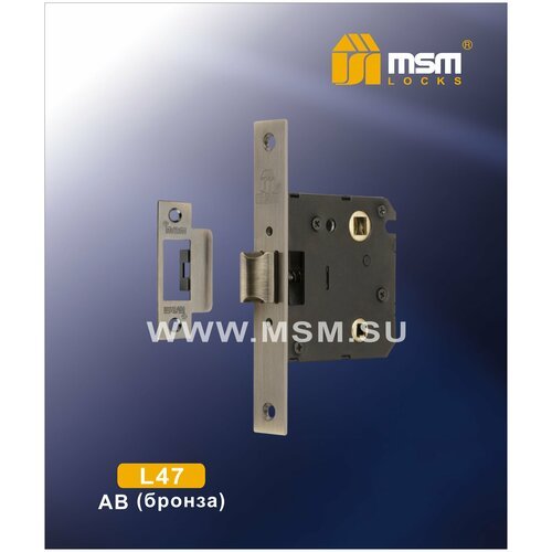 Механизм врезной Сантехнический MSM L47 AB (бронза)