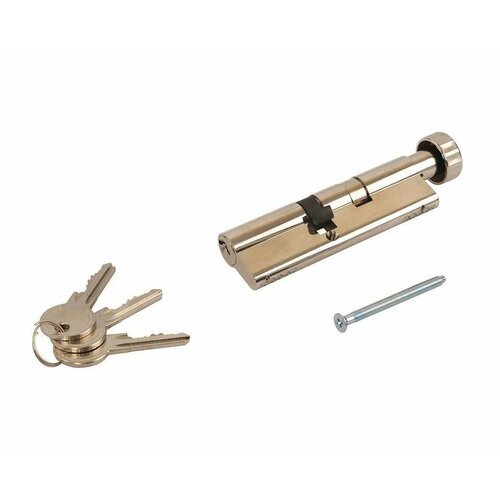 Цилиндр профильный MAXBAR с круглой ручкой C/K1 45 (ключ)/60(ручка), никелированный