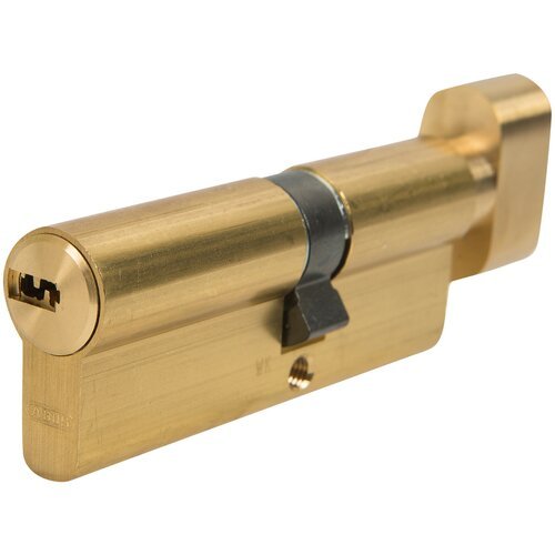 Цилиндр Abus KD6MM Z45/K35, 45x35 мм, ключ/вертушка, цвет золото 82441704