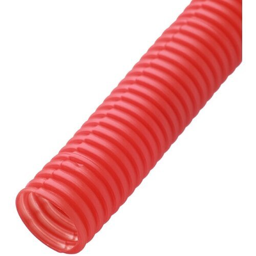 Труба гофрированная 25 мм СТС для металлопластиковых труб d16 мм красная (50 м)