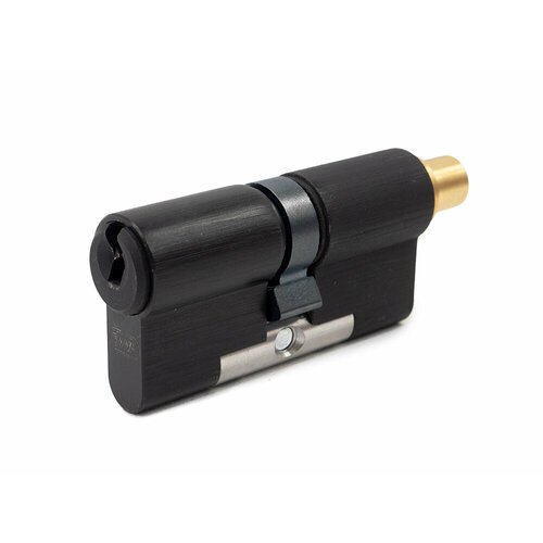 Цилиндр EVVA ICS ключ-вертушка (размер 51х51 мм) - Черный (5 ключей)