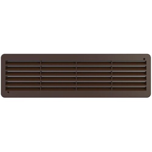 Решетка вентиляционная дверная ERA 4513ДП 450х130, двухсторонняя переточная коричневая