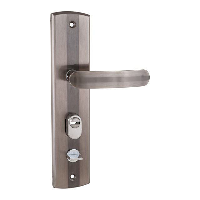 ручка дверная на планке СТАНДАРТ PH-CT217-R для китайских металлических дверей правая никель, хром