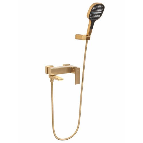 Смеситель для ванны с ручным душем Hansberge H4070MG Матовый золото