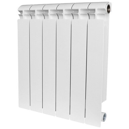 Радиатор биметаллический Stout ALPHA 350 мм х 10 секций боковое подключение белый RAL 9016 (SRB-2310-035010)