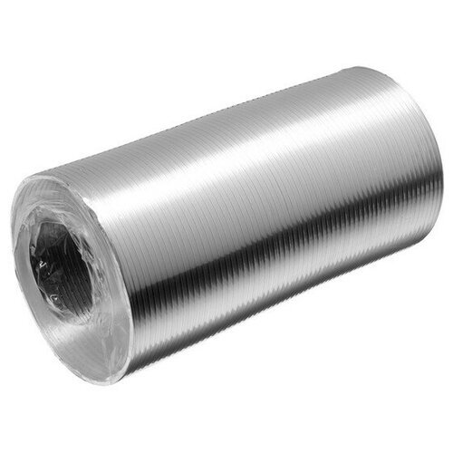Воздуховод гофрированный Алювент, d=140 мм, раздвижной до 3 м, алюминиевый